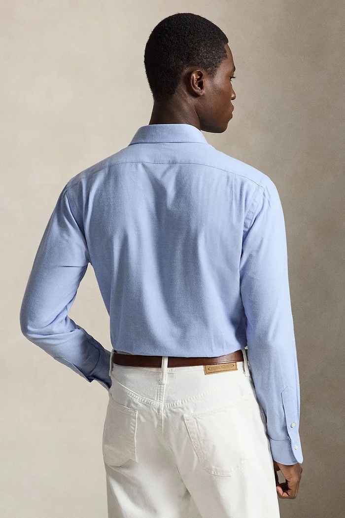 Polo Ralph Lauren srajca moška z bombažem 710B22592 modra AW26