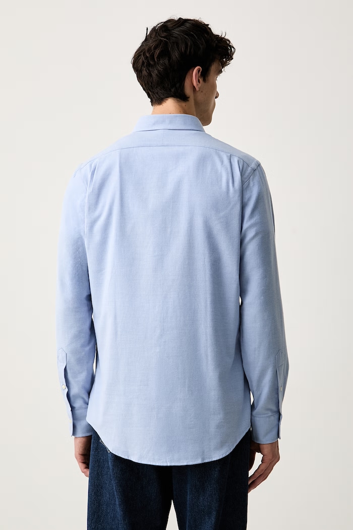 Ruházat Polo Ralph Lauren férfi ing pamuttal 710B22592 kék