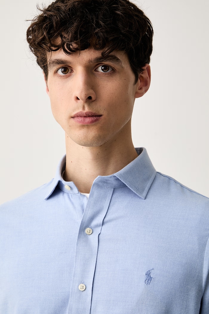 Polo Ralph Lauren férfi ing pamuttal kék 710B22592