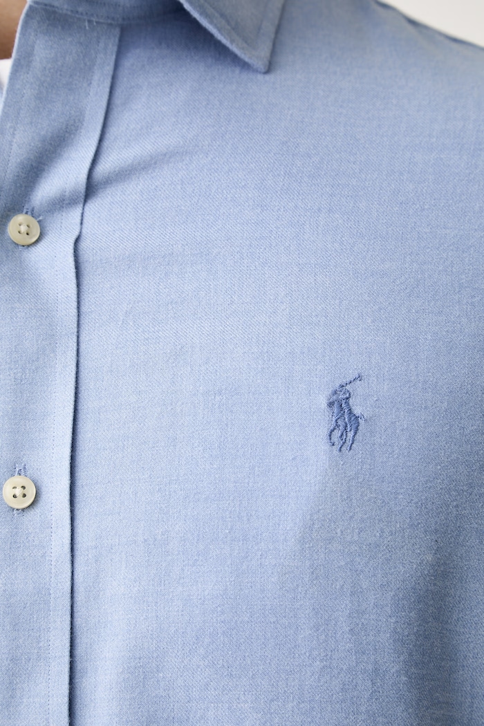 Polo Ralph Lauren koszula męska z bawełną 710B22592 niebieski