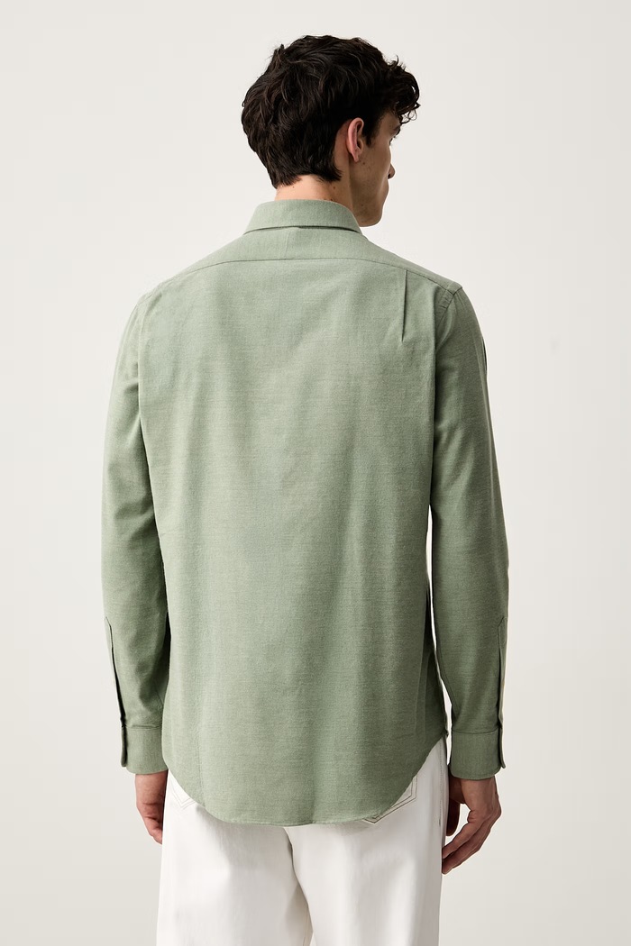 Ruházat Polo Ralph Lauren férfi ing pamuttal 710B22592 zöld