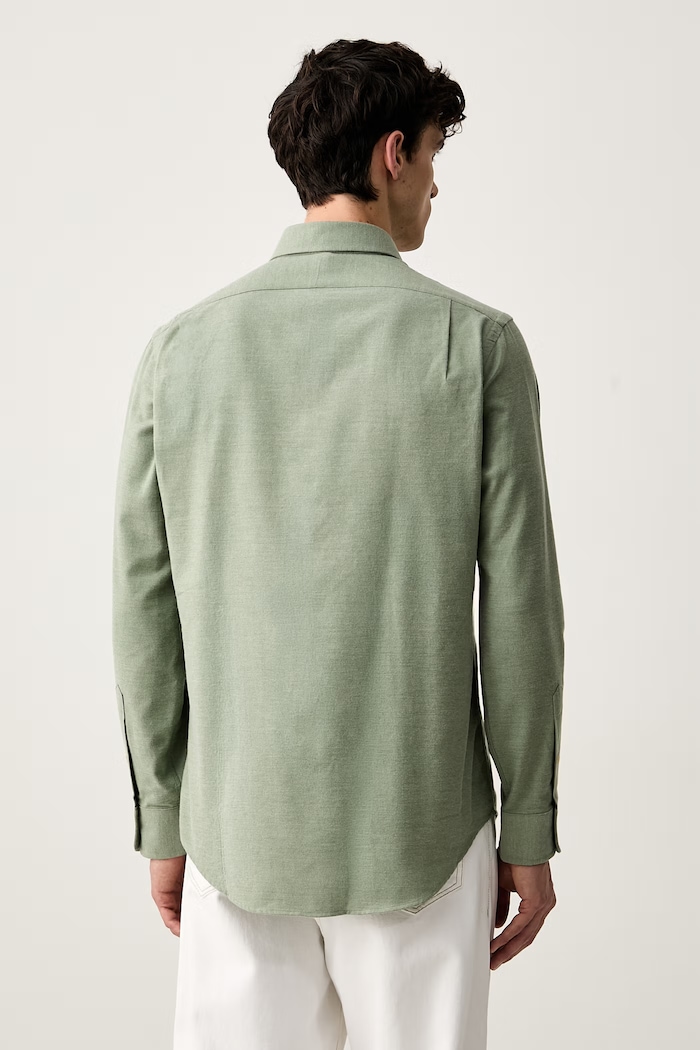 Ruházat Polo Ralph Lauren férfi ing pamuttal 710B22592 zöld