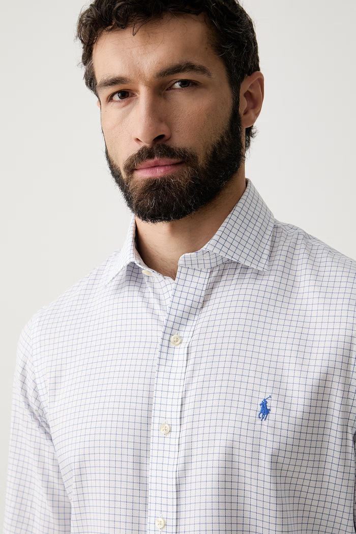 Polo Ralph Lauren koszula męska bawełniana biały 712B22543