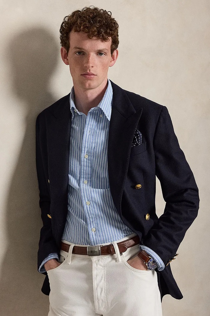 Polo Ralph Lauren srajca moška bombažna 710B22593 modra