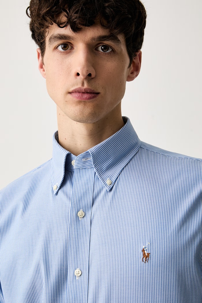 Polo Ralph Lauren oxford férfi pamut kék 712B22539