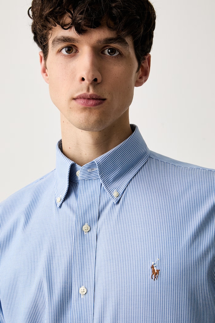 Polo Ralph Lauren oxford férfi pamut kék 712B22539