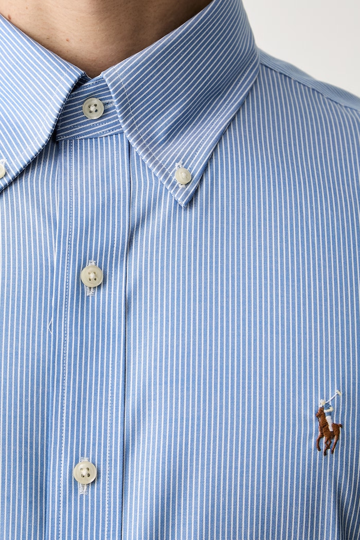 Polo Ralph Lauren риза тип Оксфорд мъжка от памук 712B22539 син