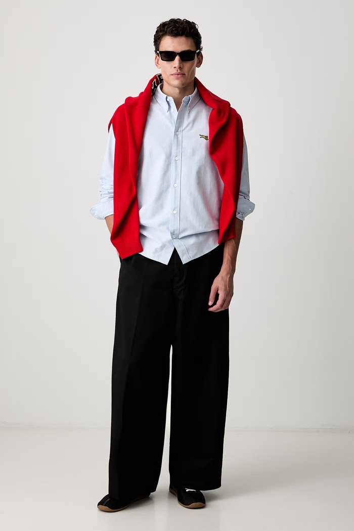 Kenzo košile pánská bavlněná FG65CH4109LO modrá AW26