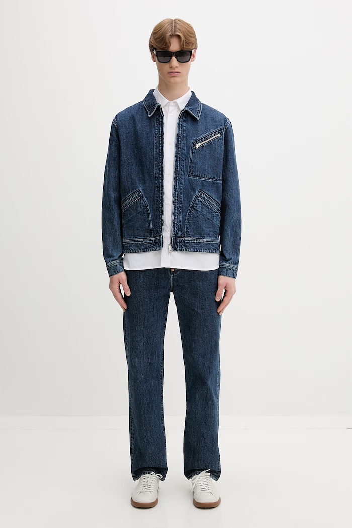 Kenzo koszula męska bawełniana FG65CH4619LF biały AW26
