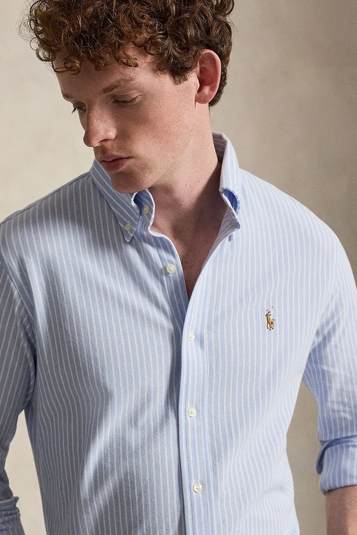 Polo Ralph Lauren πουκάμισο ανδρικό βαμβακερό λευκό 710B25852