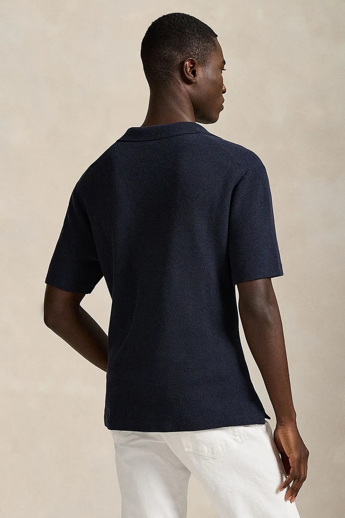 Polo Ralph Lauren koszula męska bawełniana 710P04442 granatowy AW26