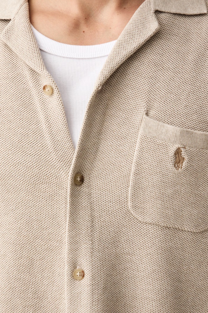 Polo Ralph Lauren koszula męska bawełniana 710P04442 beżowy