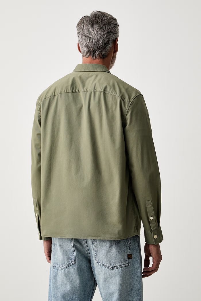 Oblečení Calvin Klein Jeans safari košile pánská bavlněná s elastanem LV14RF123G zelená