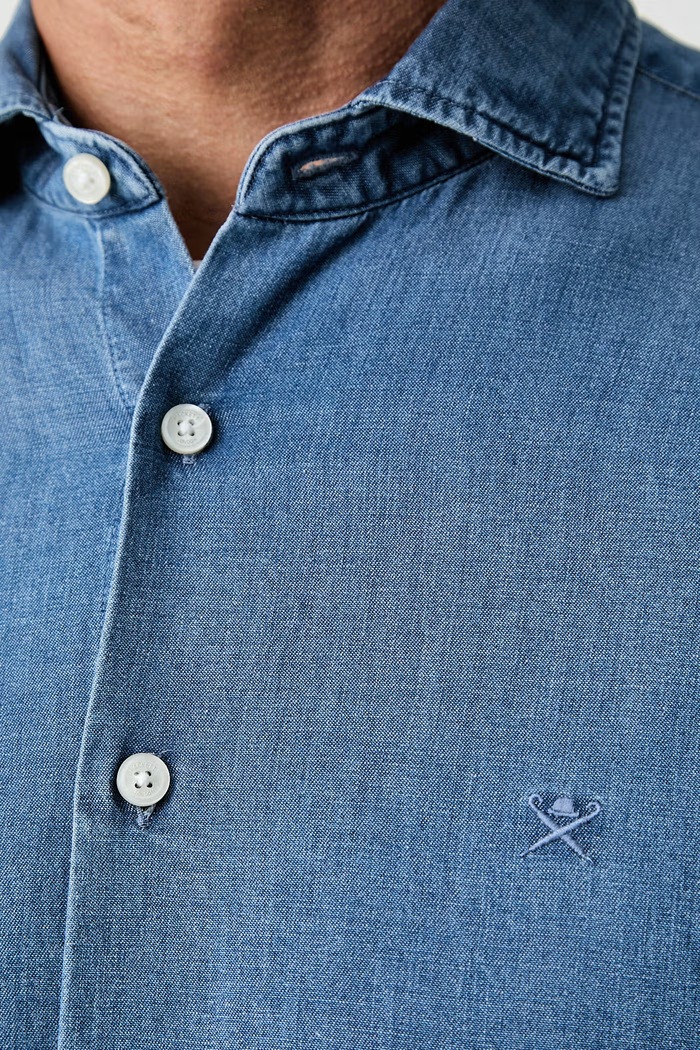 Hackett London koszula męska HM3010760 niebieski