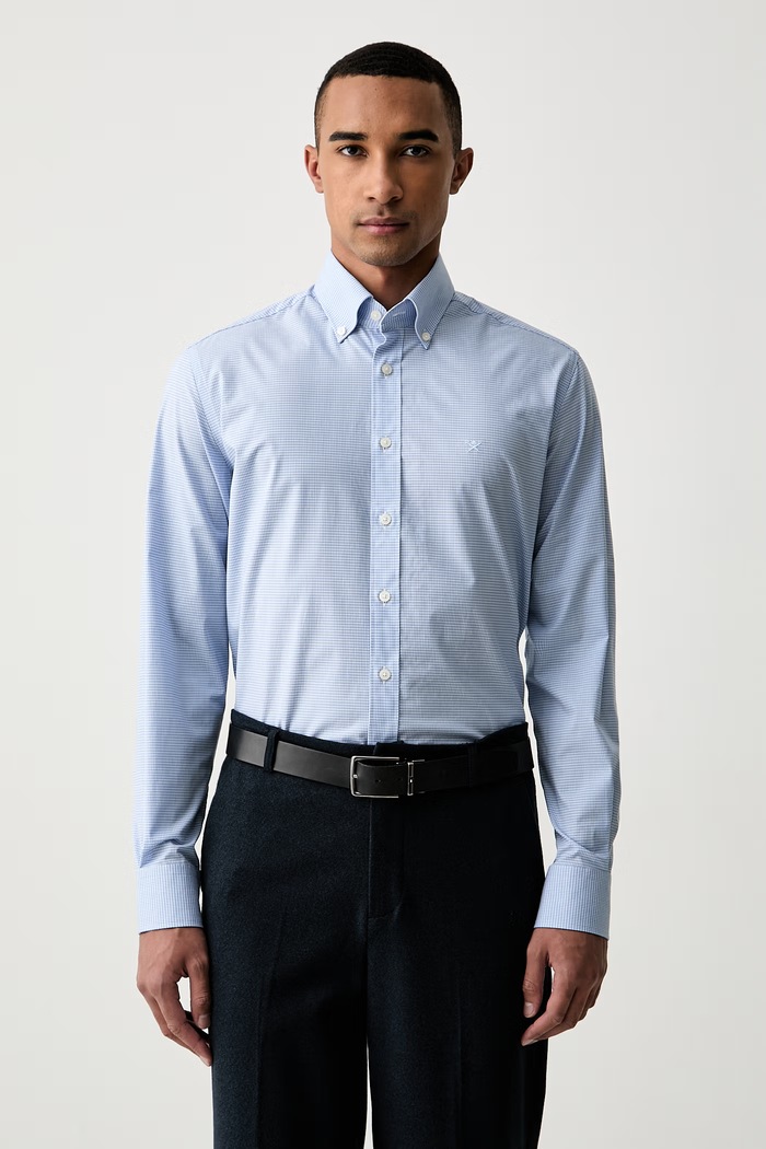 Hackett London koszula męska niebieski HM3010749
