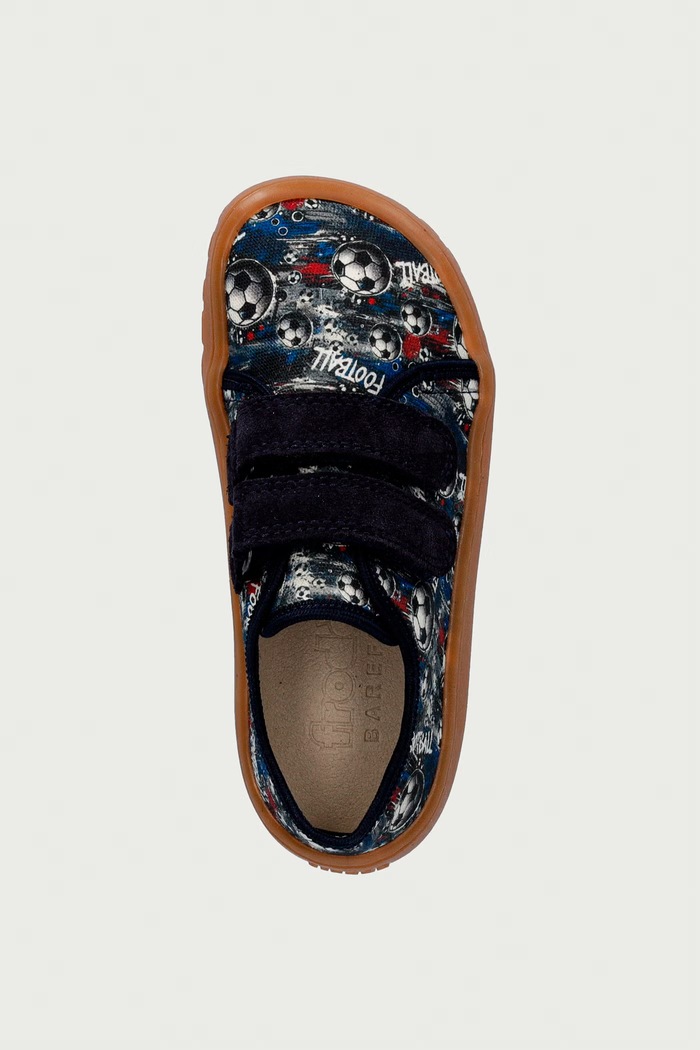 Παντόφλες Παιδικές BAREFOOT CANVAS Froddo G1700440.B.25.30 σκούρο μπλε