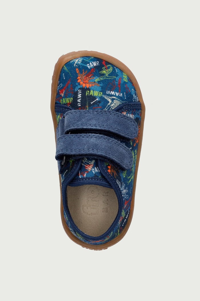 Παντόφλες Παιδικές BAREFOOT CANVAS Froddo G1700440.B.20.24 μπλε
