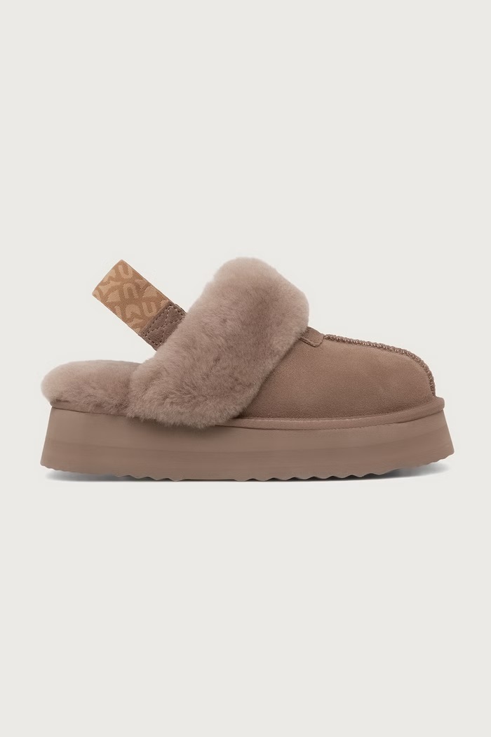 Everau Παντόφλες Γυναικεία σουέτ FANTAIL FANTAIL καφέ AW26