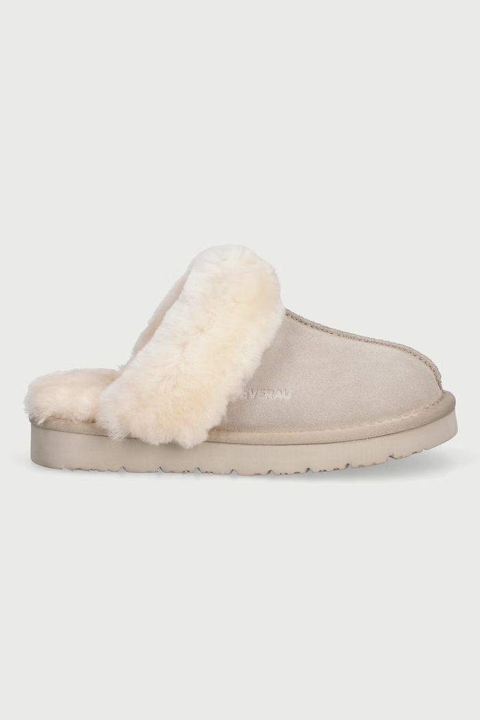 Everau Papuče dámske semišové RAVEN RAVEN béžová AW26