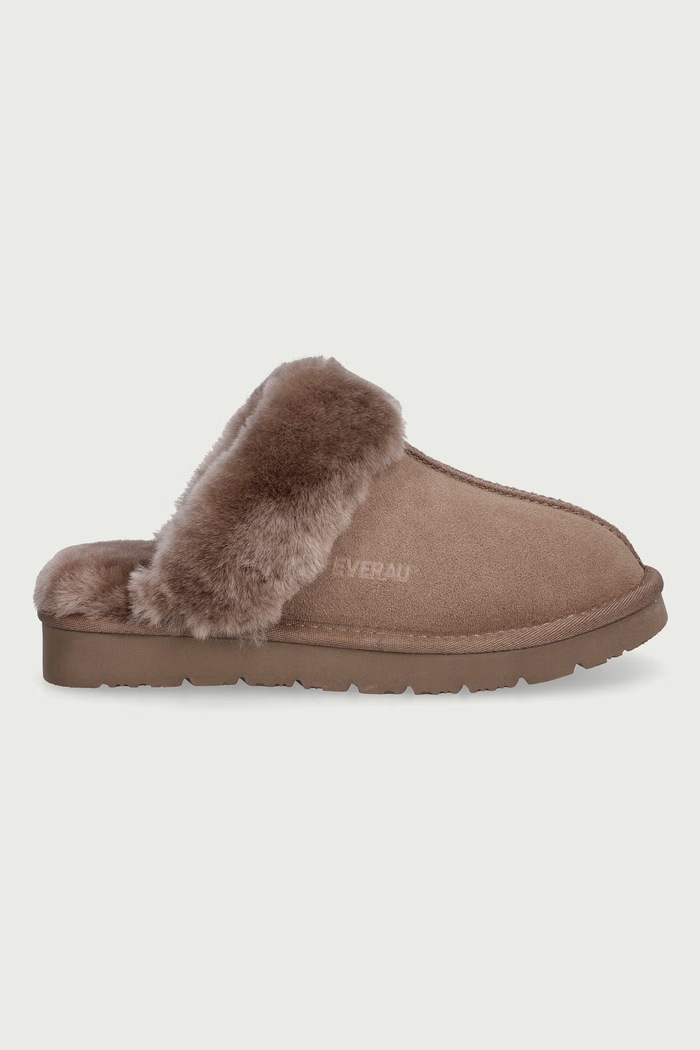 Everau Kapcie damskie zamszowe RAVEN RAVEN brązowy AW26