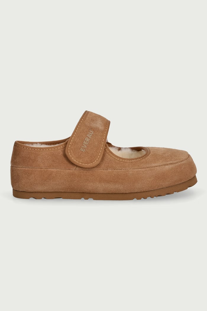 Everau Papuče dámske semišové TEAL TEAL hnedá AW26