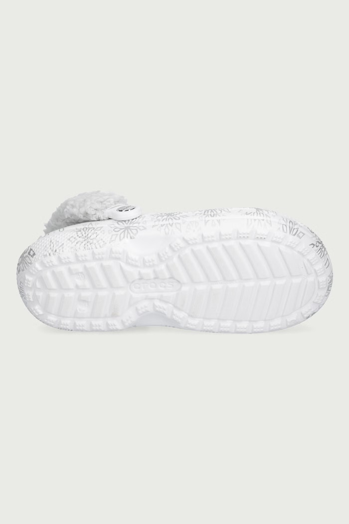 Klapki mules damskie Metallic Snowflake Crocs biały 214285.1WQ