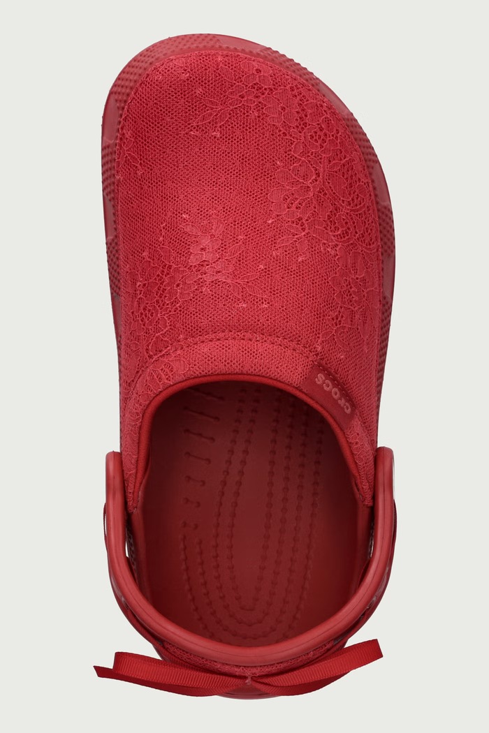 Klapki mules damskie Crafted Lace Clog Crocs 214049.7CX czerwony