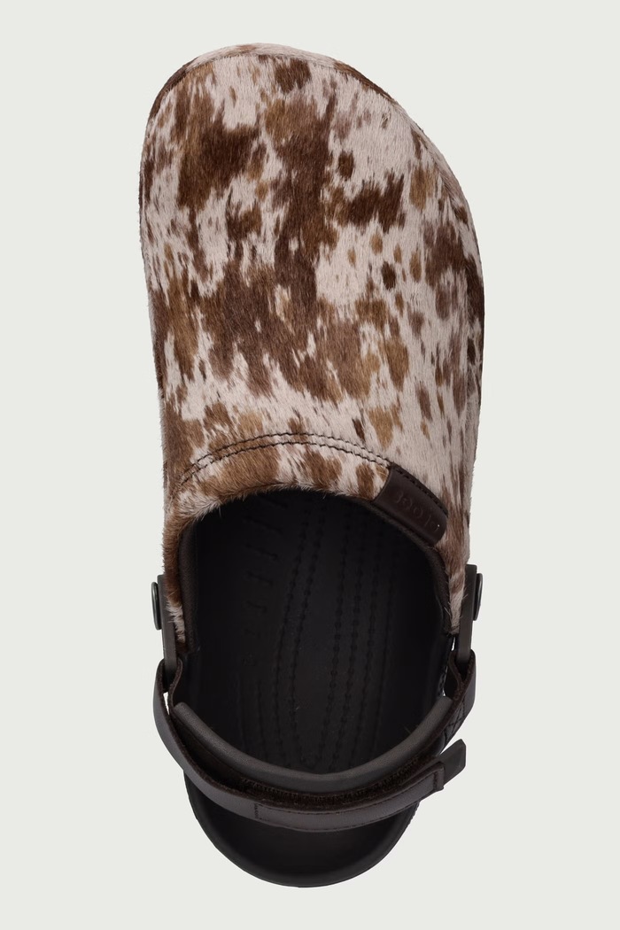 Classic Crafted Pony Hair Clog klapki damskie Crocs 214047.206 brązowy