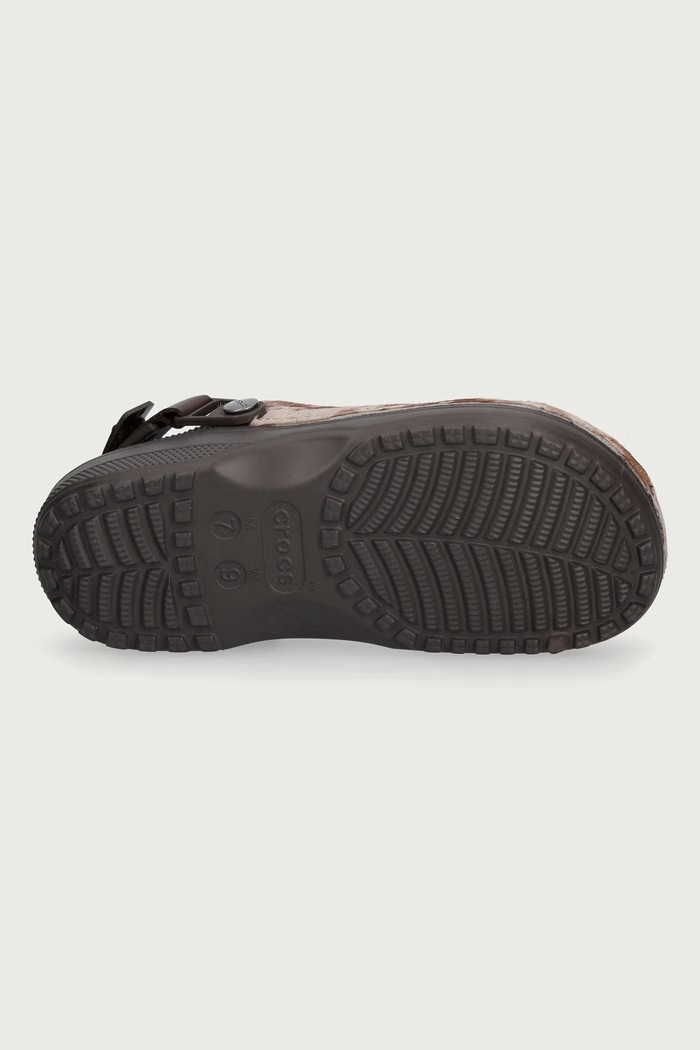 Classic Crafted Pony Hair Clog klapki damskie Crocs brązowy 214047.206