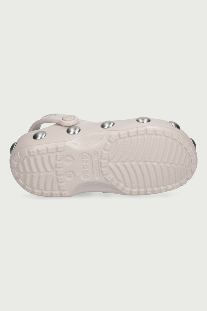 Classic Big Studded Clog klapki damskie Crocs beżowy 214236.2PL