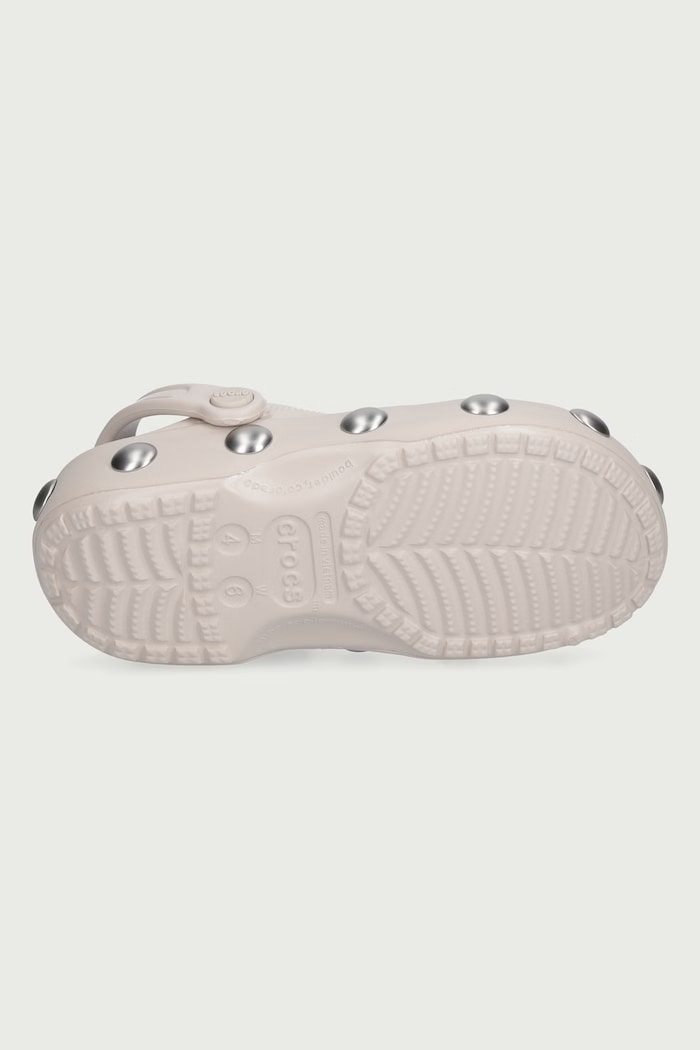 Classic Big Studded Clog klapki damskie Crocs beżowy 214236.2PL