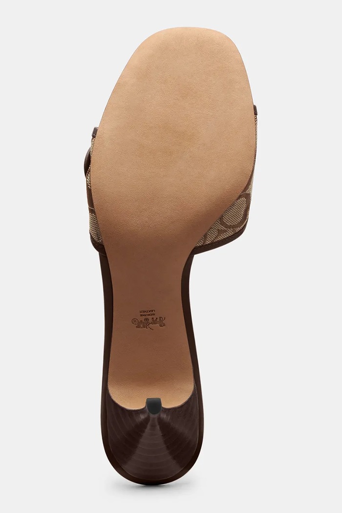 Sandały na wysokim obcasie damskie Margot Sandal Coach zielony CEW64.ZCP