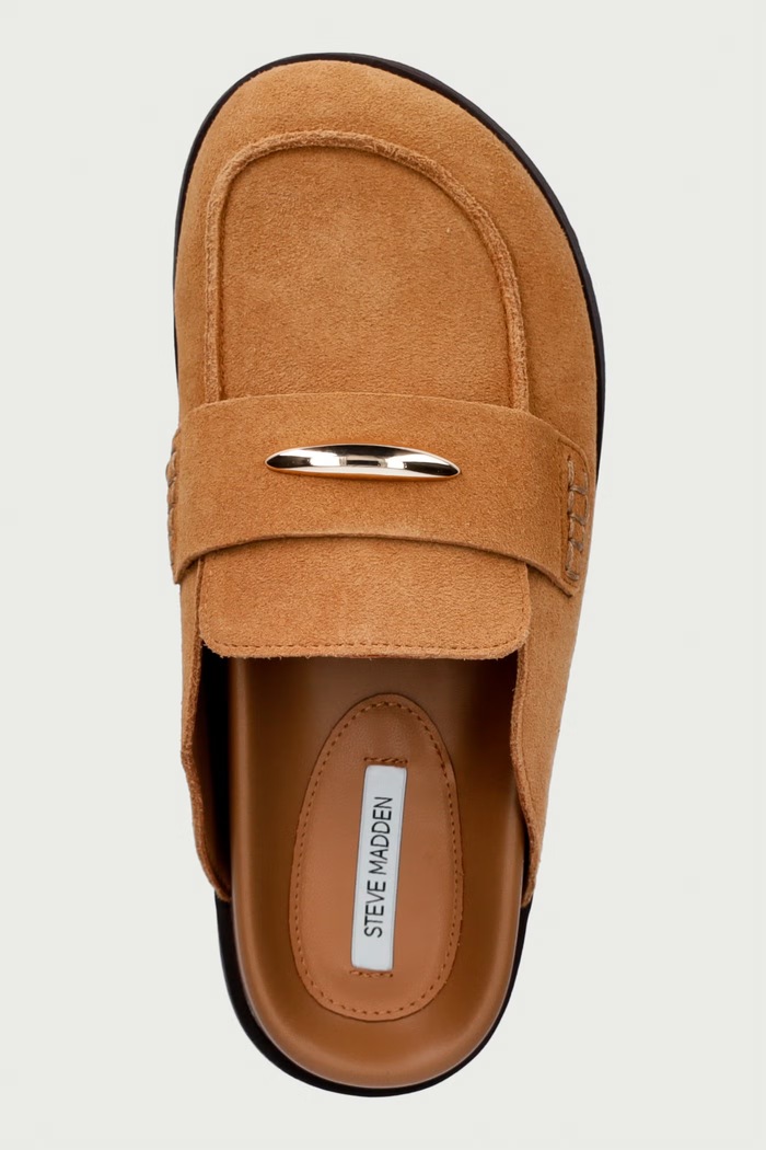 Klapki damskie zamszowe Tobin Steve Madden 11005619.839 brązowy