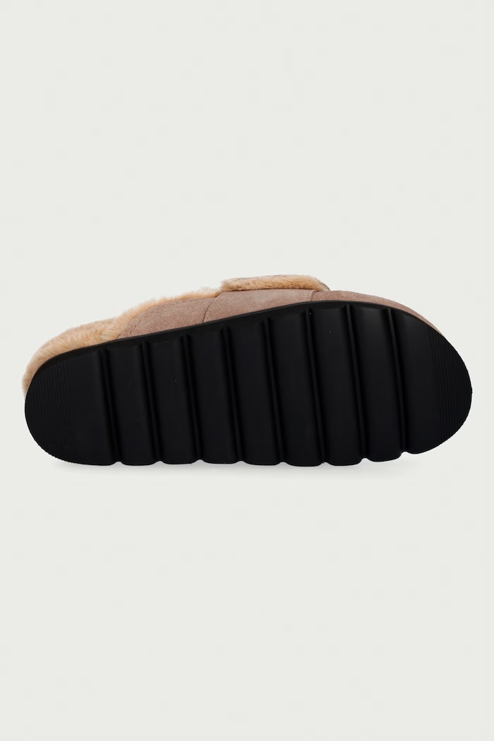 Klapki damskie zamszowe Bomb-SM Steve Madden beżowy 11005767.275