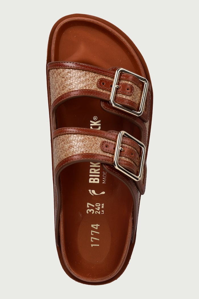 Arizona Raffia șlapi pentru femei Birkenstock 1774 1032507 maro