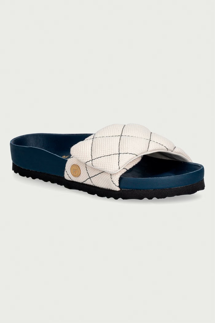 Birkenstock 1774 Sylt Canvas Midnight klapki damskie granatowy 1032489