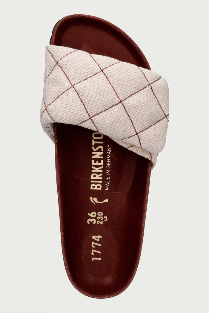 Sylt Canvas Cinnamon klapki damskie Birkenstock 1774 1032510 brązowy
