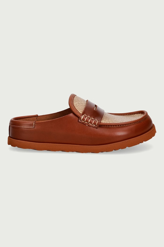 Birkenstock 1774 Naples Wrapped Raffia slides Women's 1032427 brown AW26