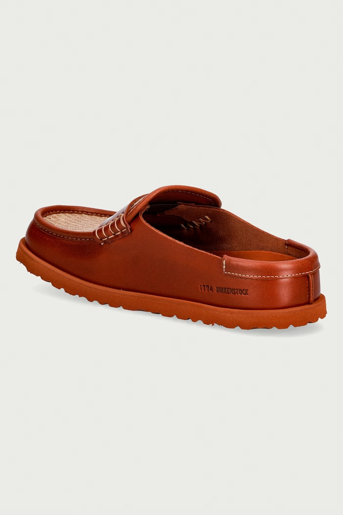 Obuwie Birkenstock 1774 Naples Wrapped Raffia klapki damskie 1032427 brązowy