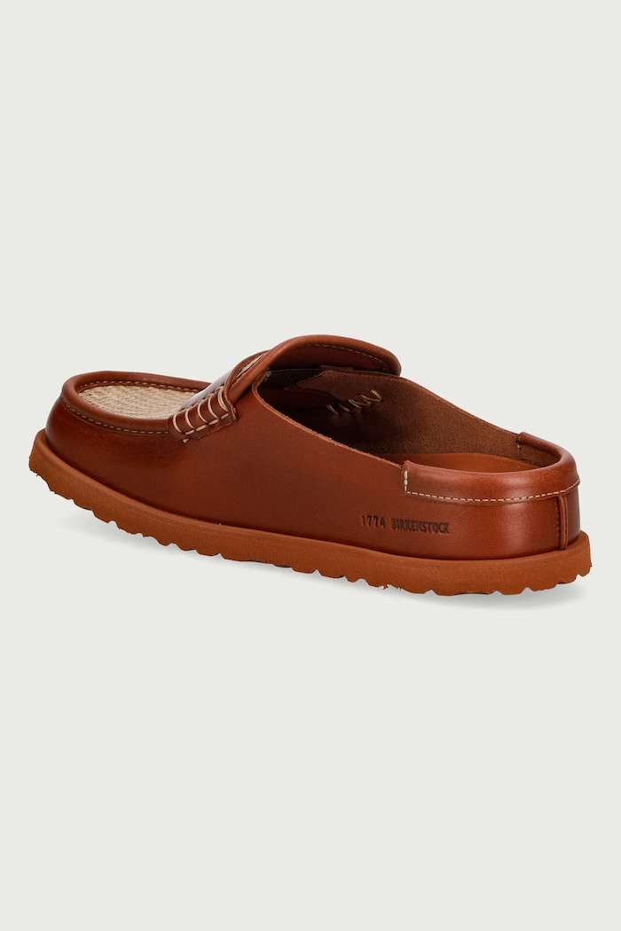 Shoes Birkenstock 1774 Naples Wrapped Raffia slides Women's 1032427 brown