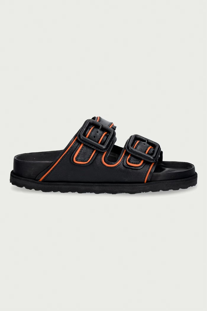 Birkenstock 1774 Arizona LEA klapki damskie skórzane 1032343 czarny AW26