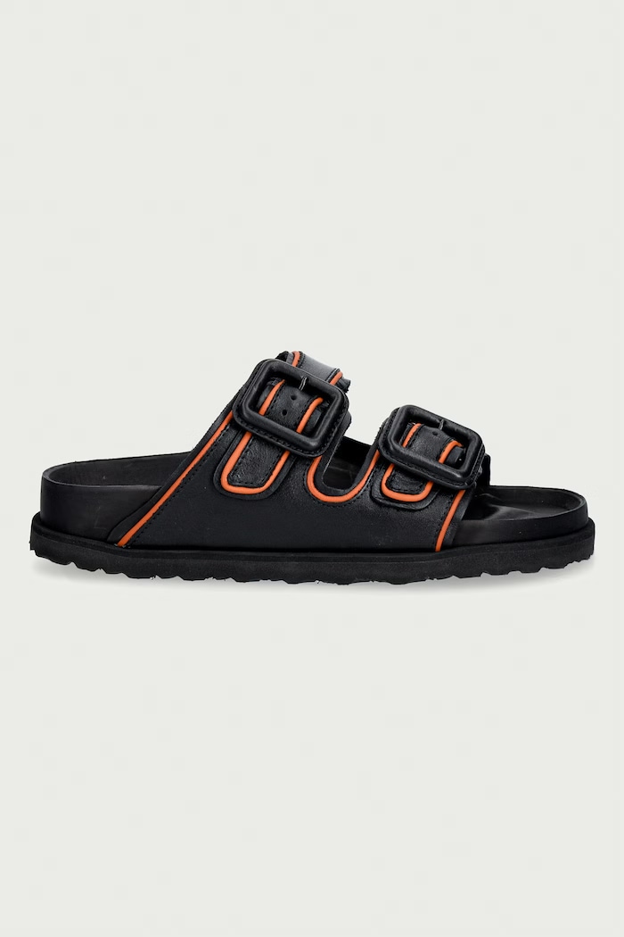 Birkenstock 1774 Arizona LEA klapki damskie skórzane 1032343 czarny AW26