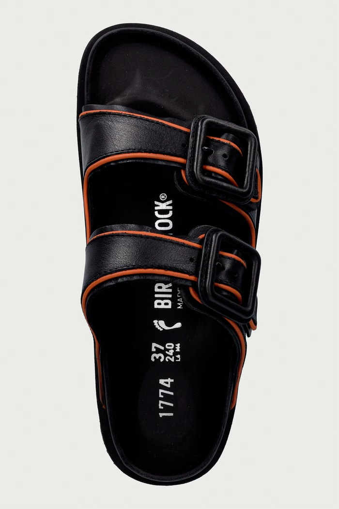 Arizona LEA klapki damskie skórzane Birkenstock 1774 1032343 czarny