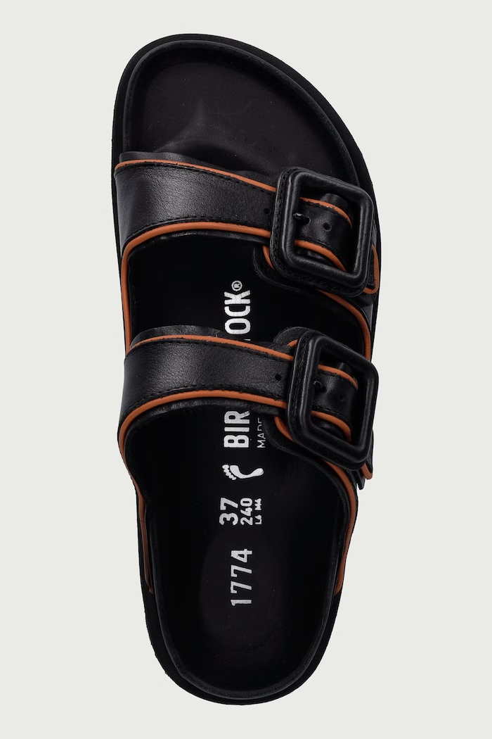 Arizona LEA șlapi pentru femei din piele Birkenstock 1774 1032343 negru