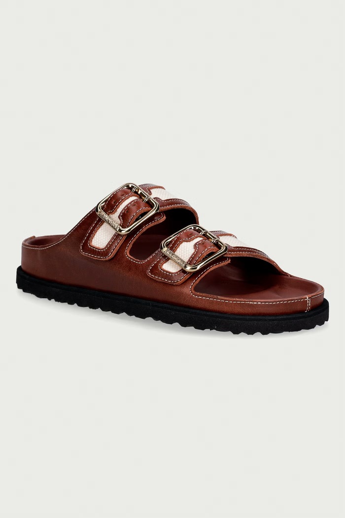 Birkenstock 1774 Arizona LEA klapki damskie brązowy 1032512