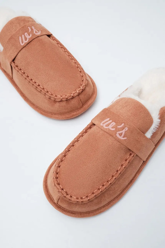 women'secret Miękkie kapcie damskie MMR MOC SLIPRS CAMEL 4994459 brązowy AW26