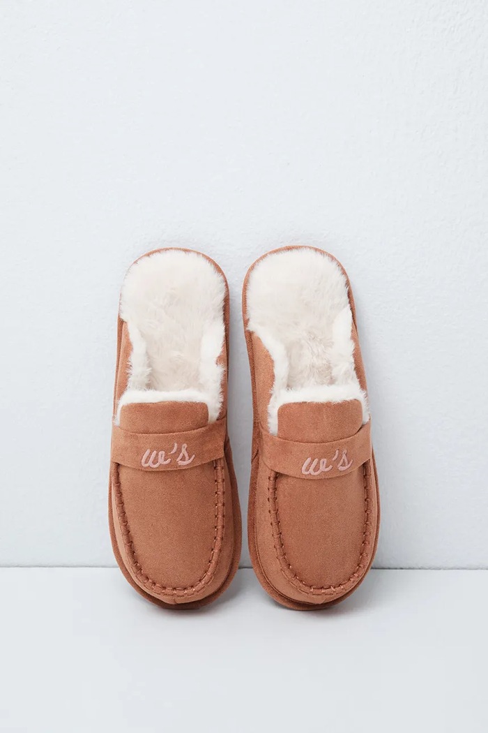 Obuwie women'secret Miękkie kapcie damskie MMR MOC SLIPRS CAMEL 4994459 brązowy