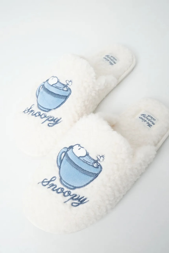 Пантофи дамски MCC PE FLUFFY SLPRS women'secret 4994433 бежов