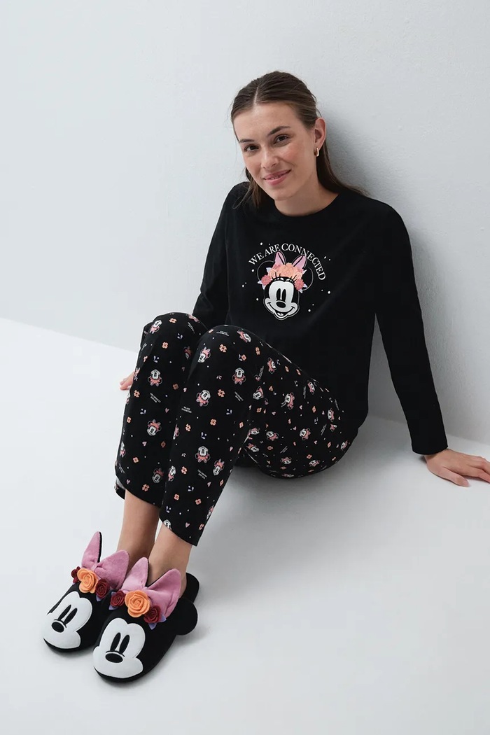 Παντόφλες Γυναικεία HA DS MINNIE SLPRS women'secret 4994447 μαύρο