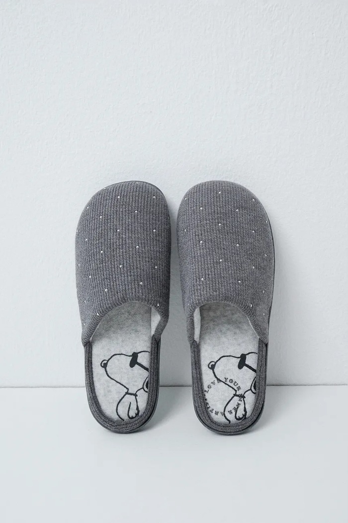 women'secret Papuče za žene MM PE TEXTURE SLPRS siva 4994421